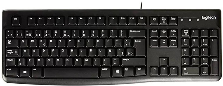 Teclado Logitech K120 USB - Black (Español)